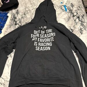Black Racing Season Hoodie